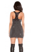 Party lurexdress with sequins Silver